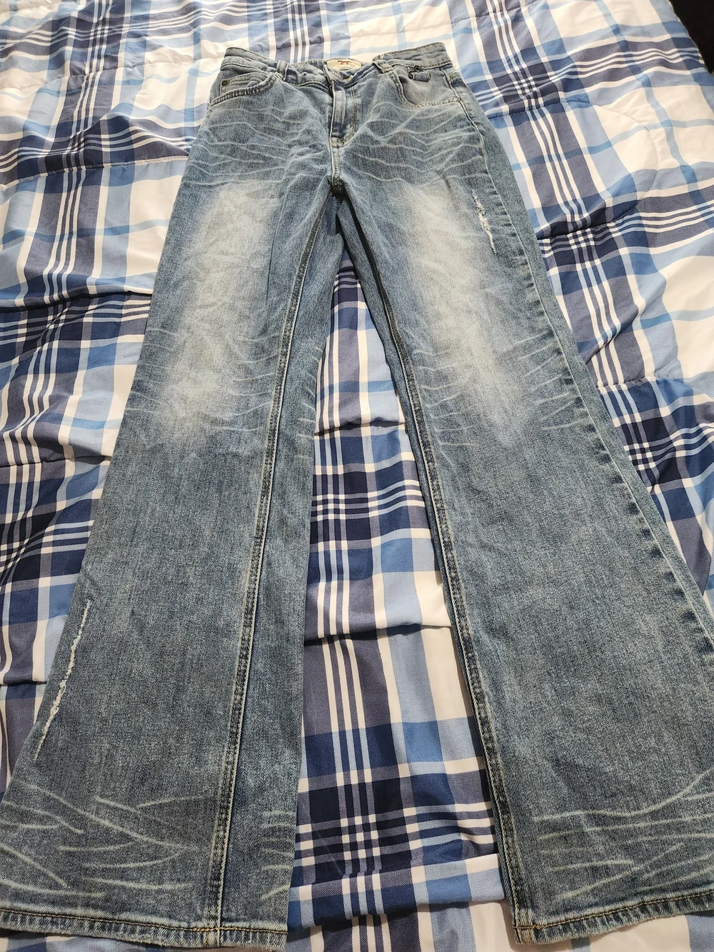 Buddy Angel, Lee Angel Chen Light Wash Distress Jeans - Classic Casual Fit